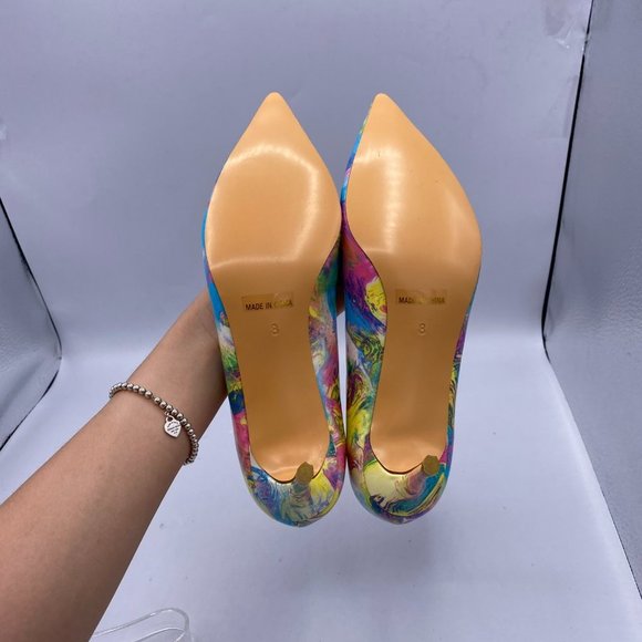 FSJ Classic Kitten Heels Pointy Closed Toe Pumps - Picture 7 of 15